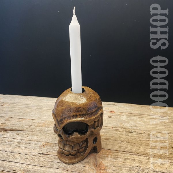 Voodoo Skull Kerzenständer